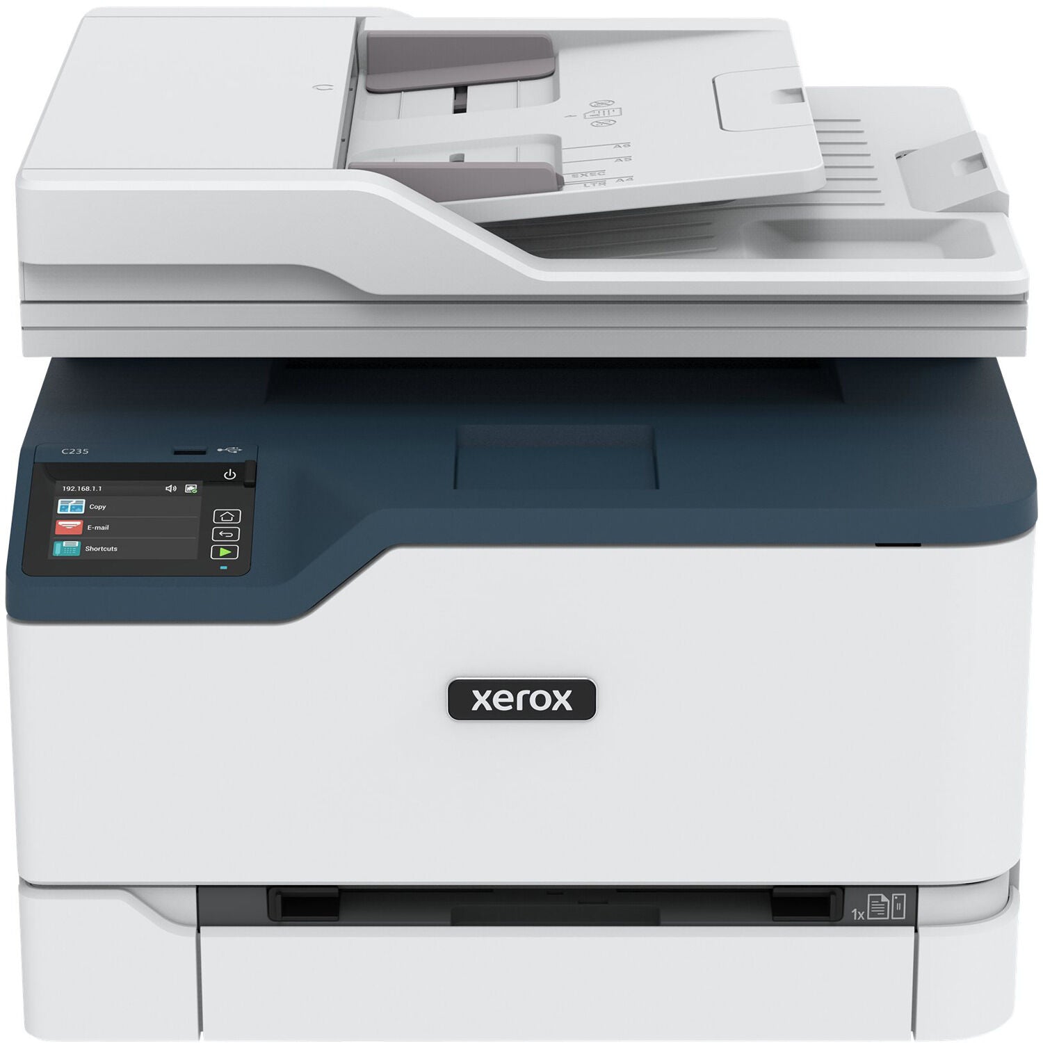 Absolute Toner $749/Month - Wireless Color Xerox C235 (C235/DNI) Multifunction Photocopier Printer Scanner With Letter/Legal, Automatic 2-Sided Print Showroom Color Copier