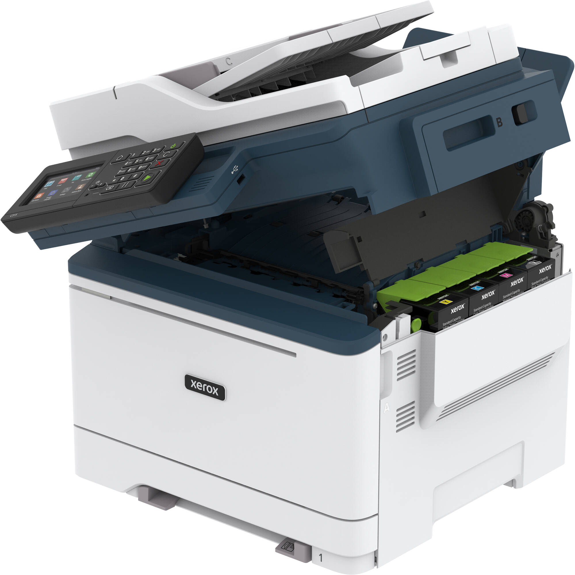 Xerox C315/DNI 35PPM Wireless Color Laser Multifunction Printer, Print/Copy/Scan/Fax, A4/Legal (Media) - Automatic Duplex Print