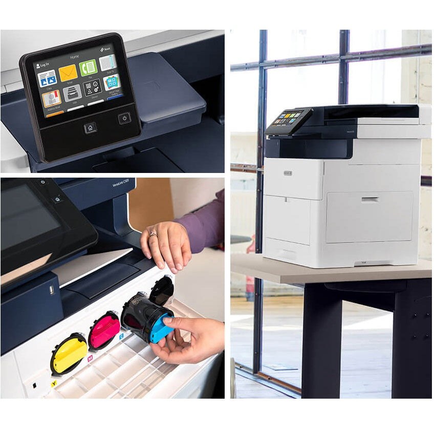 Xerox VersaLink C505/S 45PPM Auto Duplex Color Laser Multifunction LED Printer Copier Scanner, A4/Legal (Media) With 7" Color Display
