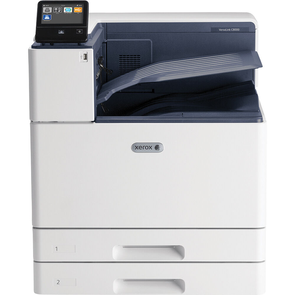 Xerox VersaLink C8000DT C8000/DT 45PPM Color Tabloid Laser Printer, 11x17 With Tandem Trays And Cabinet